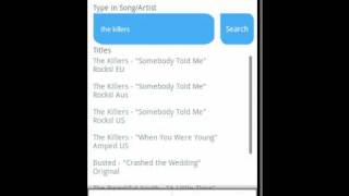 My Singstar Song List App for Android