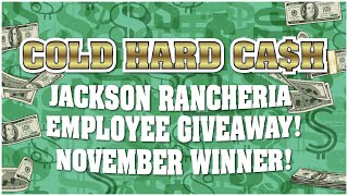 Cold Hard Cash Employee Giveaway November Winner 2025!