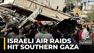 Gaza war: Israeli air raids hit popular cafe and shopping centre in Khan Younis