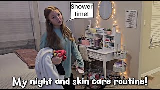 Leah's School Night and Skin Care Routine! * vlog *