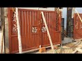 Front main gate fitting work | fabrication gate