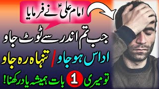 Hazrat Ali (a.s) Ne Farmaya | Insan Udas Aur Tanha Kab Hota Hai