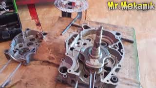 Garap mesin jupiter Z,Seting Piston FIM jupiter Z Stroke Up