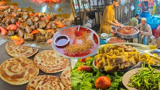 Breakfast in Jalalabad  Afghanistan | Traditional street food |  Liver fry | Morning Milk | parata