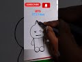 How to make BTS BT21 Van #short #youtubesshort #drawing