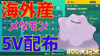 【配布枠】海外産メタモン5V交換会!!-ポケモンSV