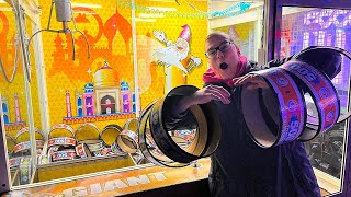 Dominating the GIANT Arcade Claw Machine!