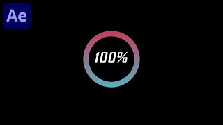 Loading Circle Animation . Adobe After Effects - Preserve Motion