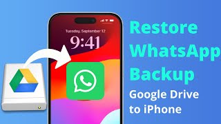 [3 Ways] How to Restore Whatsapp Backup from Google Drive to iPhone 15/14/13