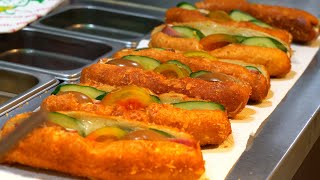 用炸的美國油條！營養三明治 America fried Donuts!│Taiwan street food Keelung nutrition sandwich