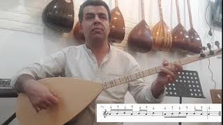 Dersa saz ( bağlama ) Strana Ax Kurdistan   وانەی باغلاما 🎼 درس باغلما  Selah Bayram \u0026 صلاح بايرام