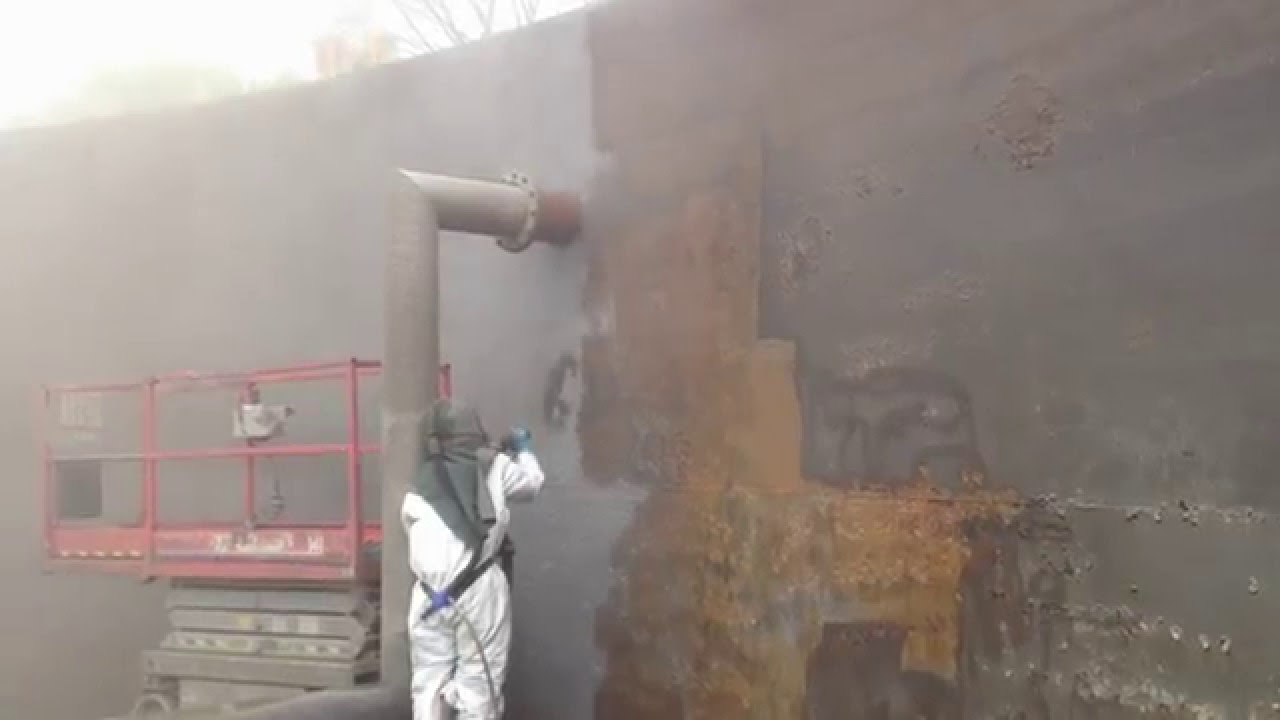 Knauss Property Services Sandblast Waste Water Treatment Tank Wwtp