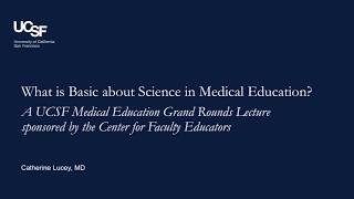 What is Basic about Science in Medical Education?