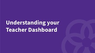 Teacher tutorial: Understanding your Teacher Dashboard