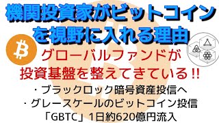 ビットコイン機関投資家が視野に入れる理由‼️ グローバルファンドが投資基盤を整えてきている‼️しゅちゅわんの暗号資産情報