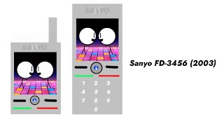 Sanyo FD-3456 - Startup/Battery empty/Shutdown (2003, Both Variants) for @stevensphones9434