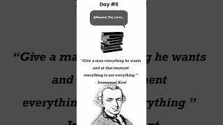 Day 6: Quote of the Day by Immanuel Kant  | #history #shorts #quotes #desire  #Kant  #viral #think