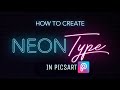 How To Make NEON TEXT On Mobile | Picsart Stylish Neon Text Effect | Glowing Text In Picsart