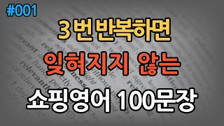 기초영어회화 쇼핑 100문장 ㅣ 듣기만 해도 외워짐 ㅣ 짧고 쉬운 생활영어