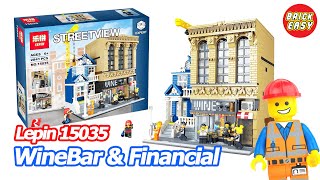 LEGO Wine Bar & Financial | Lepin 15035 | Unofficial lego BRICK EASY