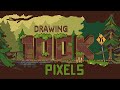 Drawing 100,000 pixels - my biggest pixel artwork yet.