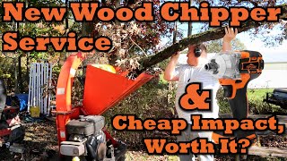 New 18HP DR Chipper Service \u0026 Use, An Affordable 1/2\