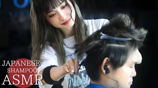 ASMR 湘南のかわいい美容師による｜ヘアカット｜スタンドシャンプー｜ヘッドスパ/good sleep asmr haircut