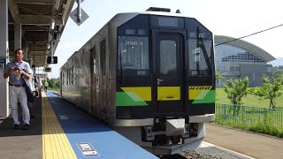 【車窓】JR函館本線 H100形 普通 倶知安行 長万部→倶知安