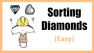 Can You Sort The Diamonds? | (EASY) Quant Interview Question