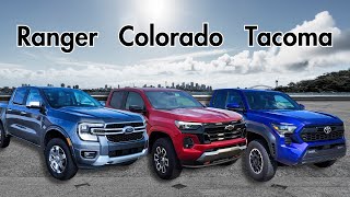 Ranger vs Tacoma vs Colorado  - Midsize Truck Comparison