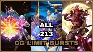 All 213 Characters CG Limit Bursts | War of the Visions: Final Fantasy Brave Exvius