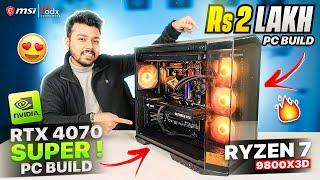 All MSI | Rs 2 Lakh Gaming BEAST | AMD Ryzen 7 9800X3D \u0026 RTX 4070 SUPER