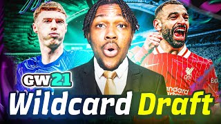 FPL GW21 WILDCARD DRAFT🔥| Salah, Palmer \u0026 Bruno✅| Fantasy Premier League 24/25