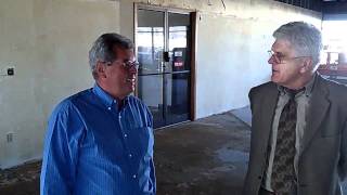 Joe Garzanelli and Bob Petrich at  the construction site for Keller Williams Realty in El Cajon