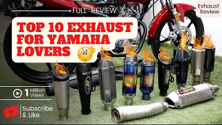 Top 10 Exhaust System for you Bikes 2023  | Sound Test on YAMAHA 125 by New Pak Trading Company