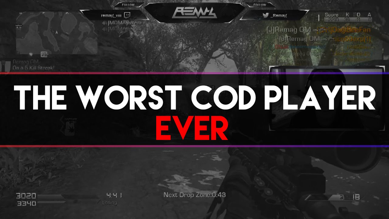 The Worst Cod Player Ever Youtube