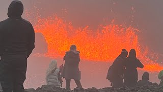 Iceland Volcano Eruption Update; New Eruption Begins at Geldingadalir, Lava Flows from a Fissure