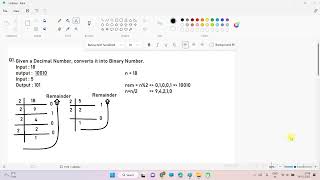 Decimal To Binary Part - 1(Using Arithmetic Operator)