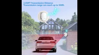 KERUI Wireless Driveway Alarm Systems Waterproof Welcome Doorbell Car Garage Security Alarm System