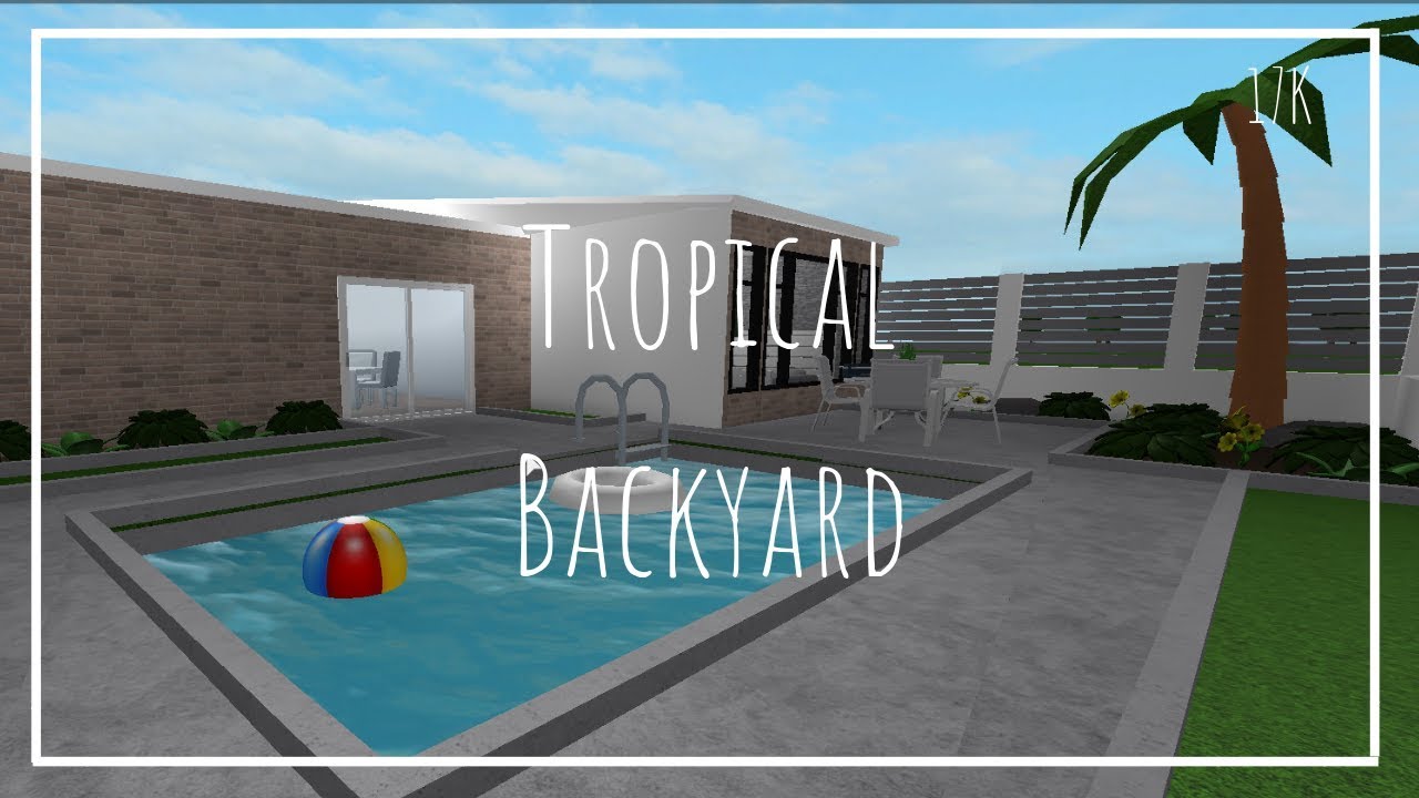 Bloxburg Backyard Pool