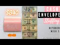 $840 CASH ENVELOPE STUFFING | Cash Stuffing | CASH ENVELOPE SYSTEM | All Things Planned