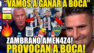 CARLOS ZAMBRANO Y GOROSITO CALIENTAN BOCA vs ALIANZA LIMA \