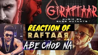 Reaction of RAFTAAR on GIRAFTAAR reply to EMIWAY BANTAI Diss track GiraftaarVideo EducationAcademyIQ