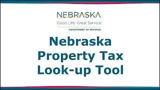 Nebraska Property Tax Look-up Tool for Tax Year 2022