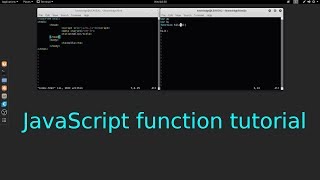JavaScript function tutorial in Linux