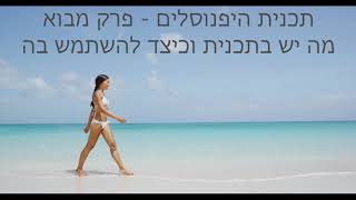 מבוא - מה יש בתכנית וכיצד להשתמש בה