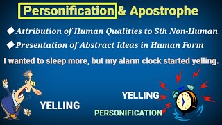 Personification \u0026 Apostrophe | English Figures of Speech | Explanation and Examples