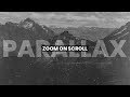 Parallax Effect | Zoom On Scroll JQuery | HTML, CSS & JAVASCRIPT  2019