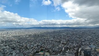 あべのハルカスの展望台から撮影　大阪市　阿倍野区