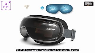 RENPHO Eye Massager with Heat and Cooling for Migraines, Eyeris 3 Voice Control Eye Mask